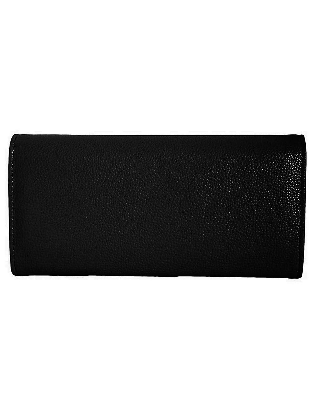 Fino 51169 Tri-Fold Faux Leather Purse with Cell Phone Compartment Holder & Gift Box