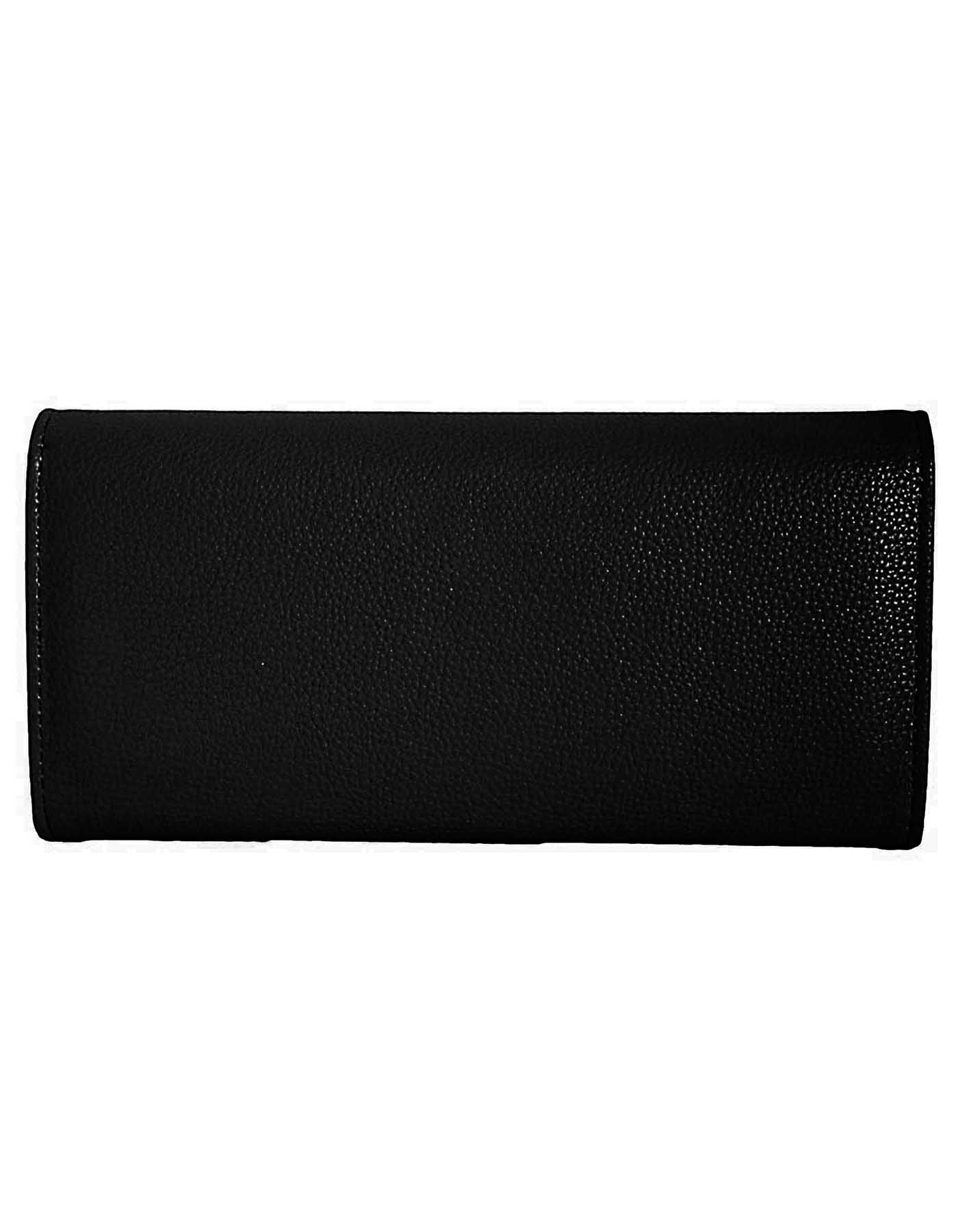 Fino 51169 Tri-Fold Faux Leather Purse with Cell Phone Compartment Holder & Gift Box