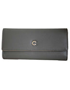 Fino 51169 Tri-Fold Faux Leather Purse with Cell Phone Compartment Holder & Gift Box