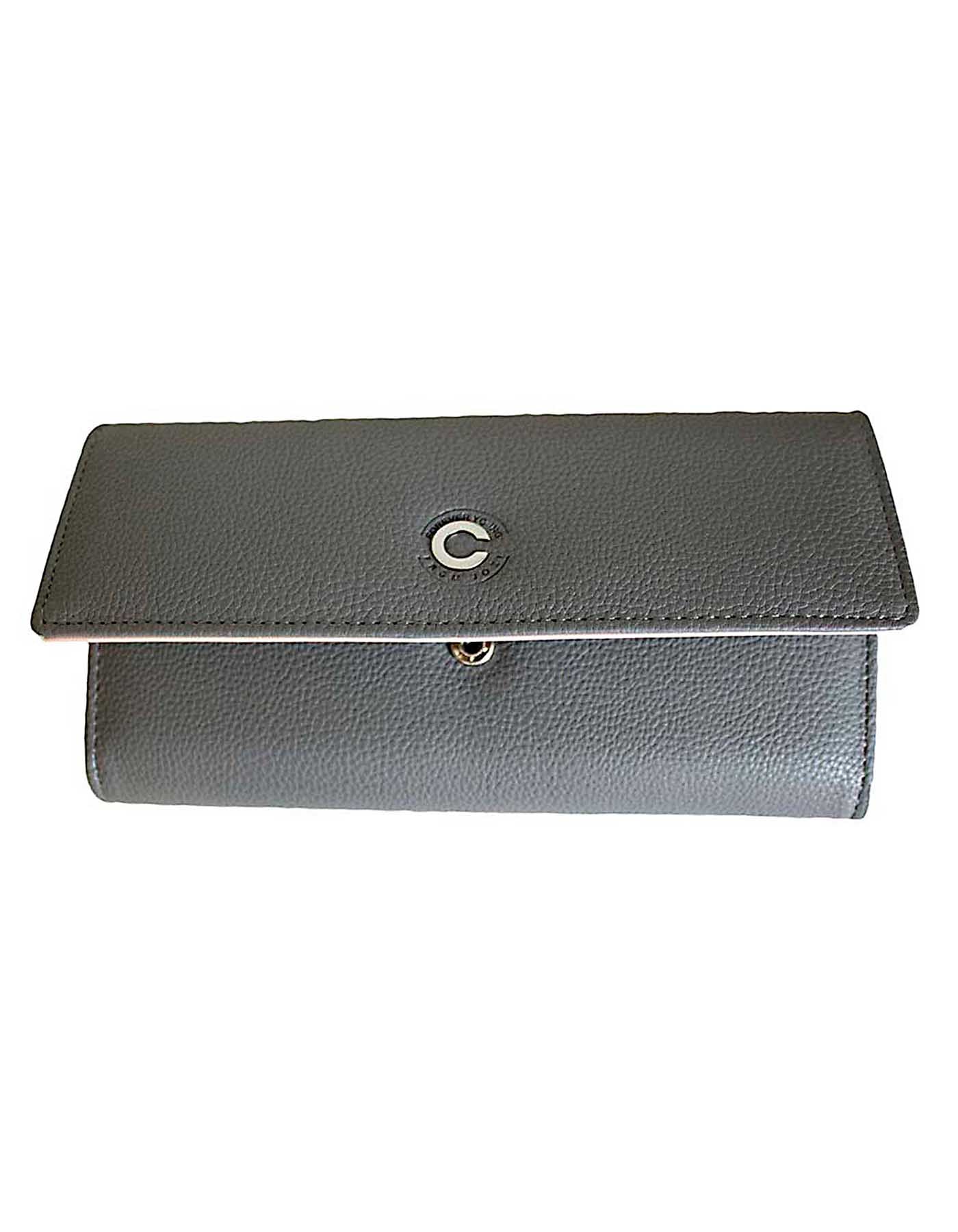 Fino 51169 Tri-Fold Faux Leather Purse with Cell Phone Compartment Holder & Gift Box
