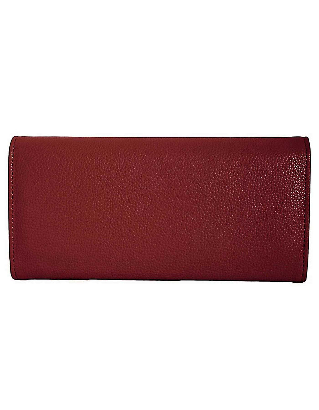 Fino 51169 Tri-Fold Faux Leather Purse with Cell Phone Compartment Holder & Gift Box