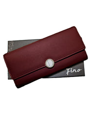 Fino 51350 Faux Leather Purse with Cell Phone Compartment Holder & Gift Box