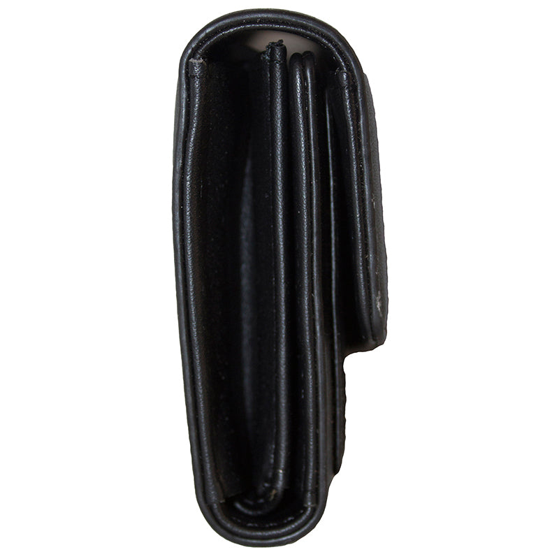 Fino 5618 Elegant Tri-Fold Faux Leather Purse with Cellphone Pouch & Box