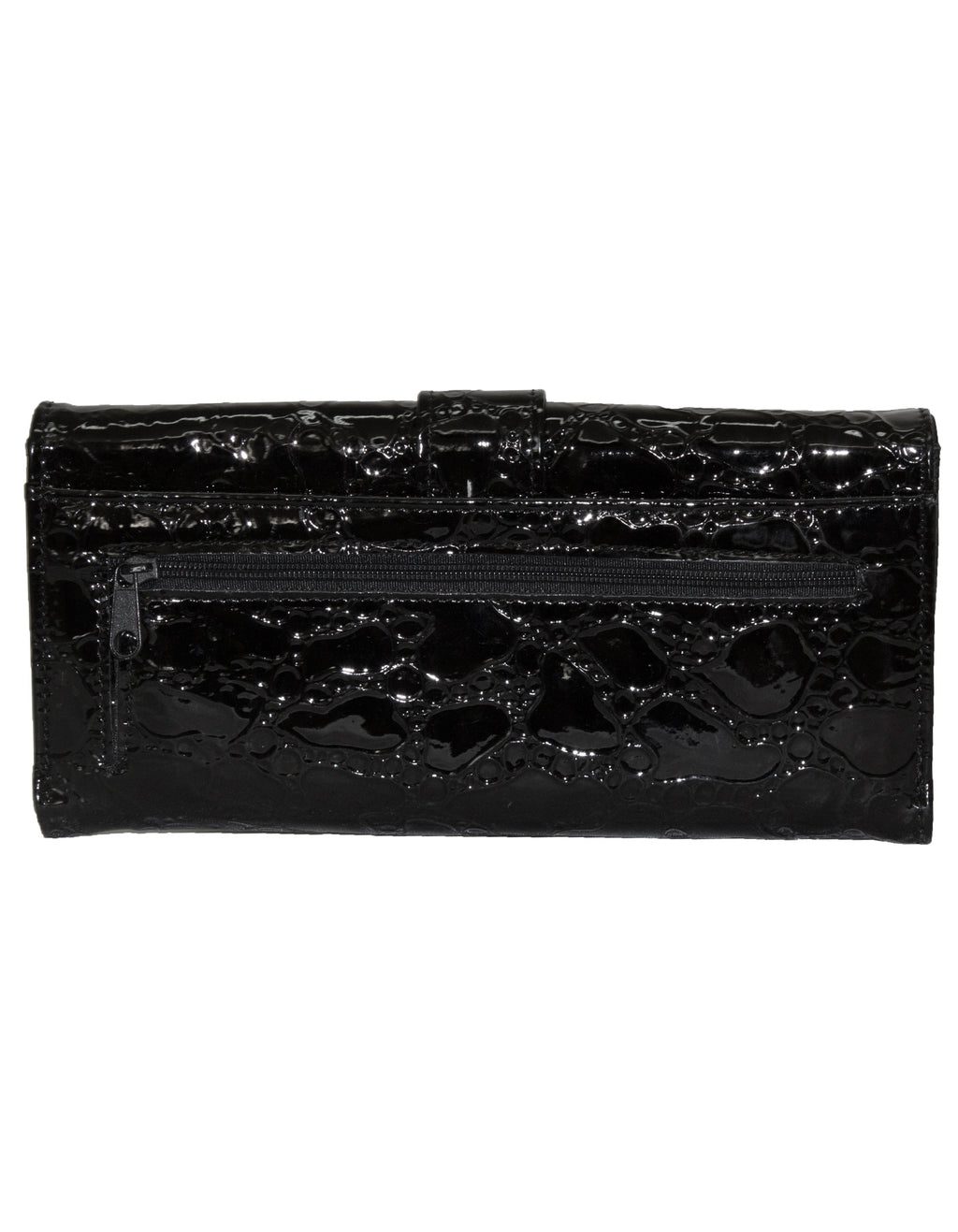 Fino 569-765 Elegant & Shiny Faux Leather Long Card Holder Purse