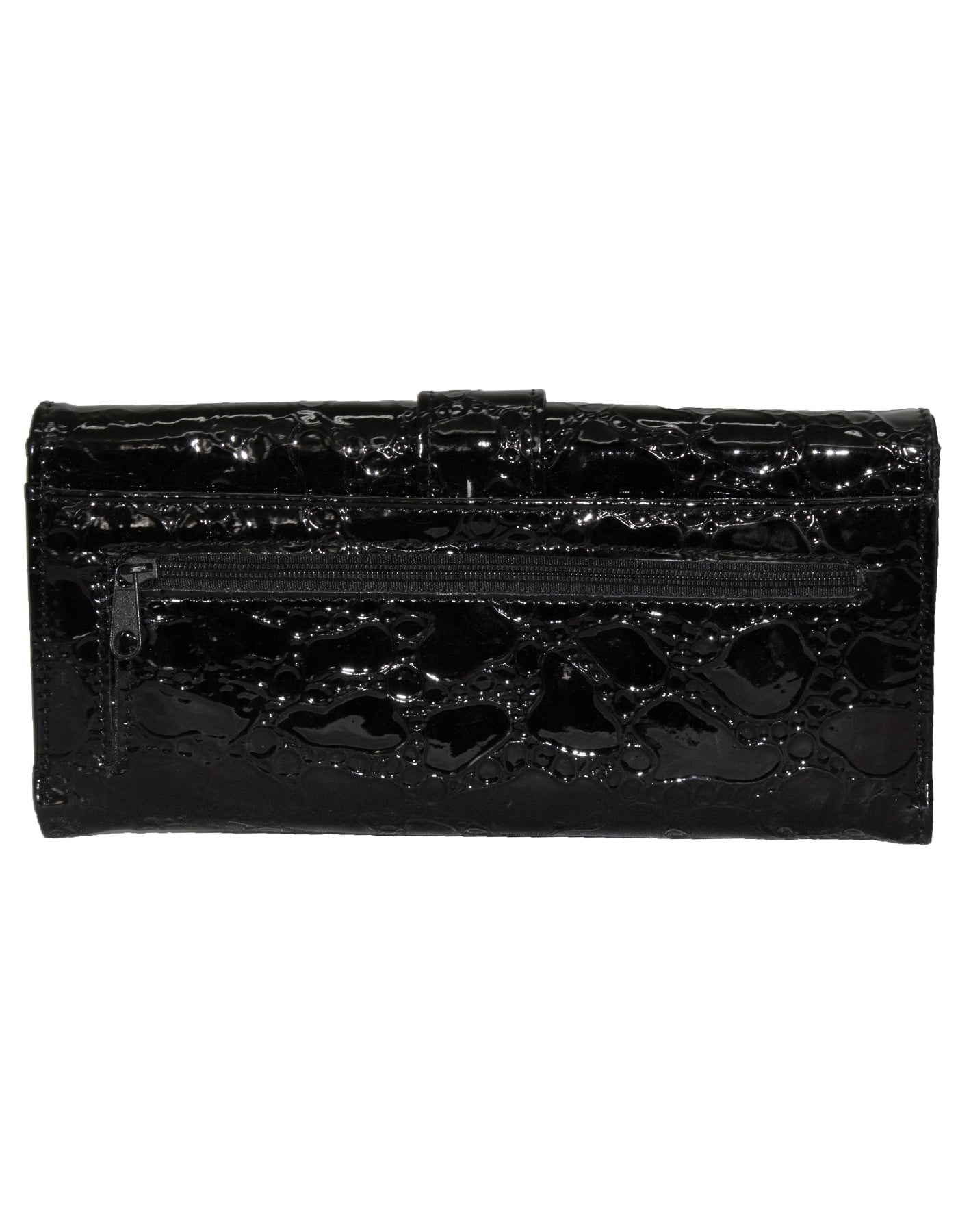 Fino 569-765 Elegant & Shiny Faux Leather Long Card Holder Purse