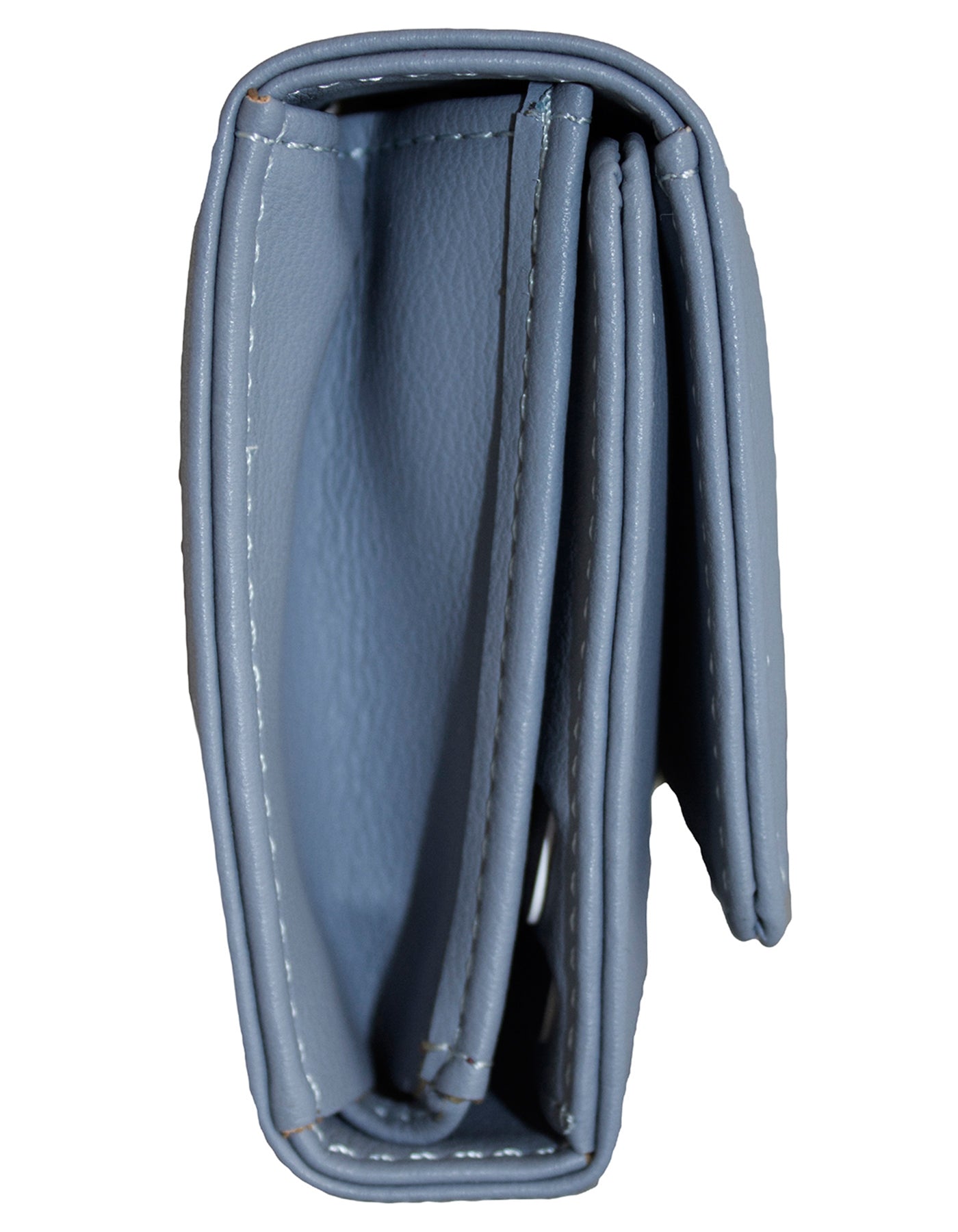 Fino 5696 Flap Over Faux Leather Purse with Cellphone Pouch & Box