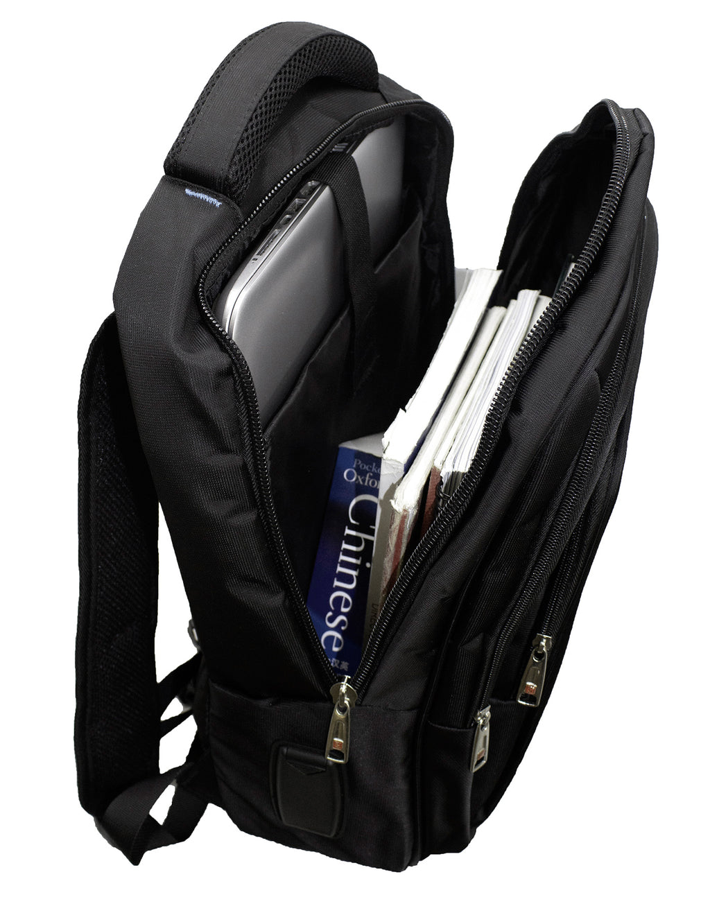 Fino 570 17" Laptop Backpack with Blue Logo- Black