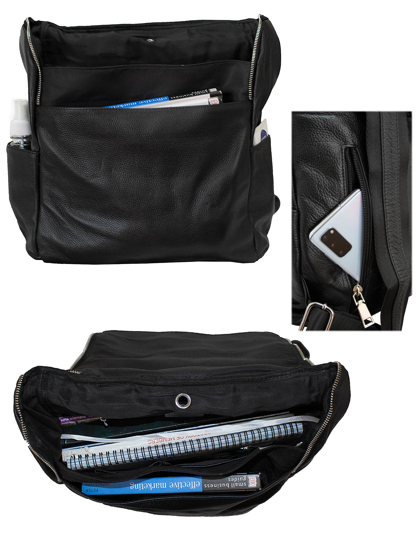 Fino 68012 Full Grain Genuine Leather Unique Backpack