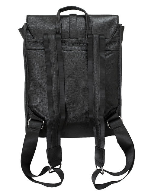 Fino 68016 Full Grain Genuine Leather Front Strap Design Backpack