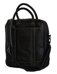 Fino 8001-3 Full Grain Genuine Leather Sling Bag - Black