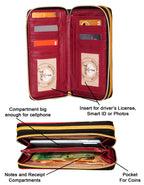 Fino 8146-798 Faux Leather Grab & Go All in 1 Purse with Cellphone Pouch