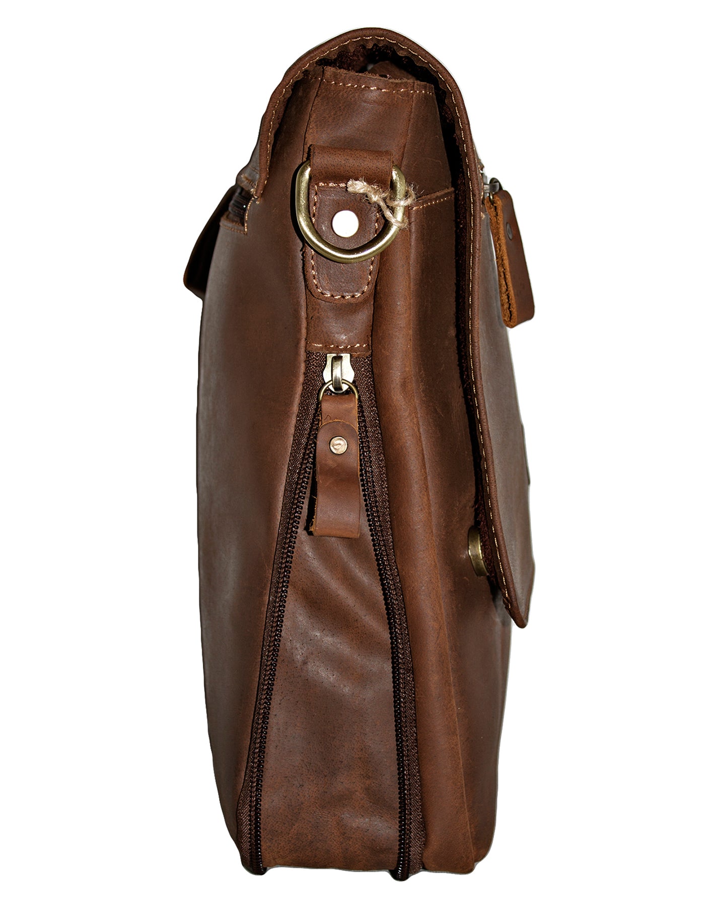 Fino 8712 Full Grain Genuine Leather Crossbody Satchel Bag