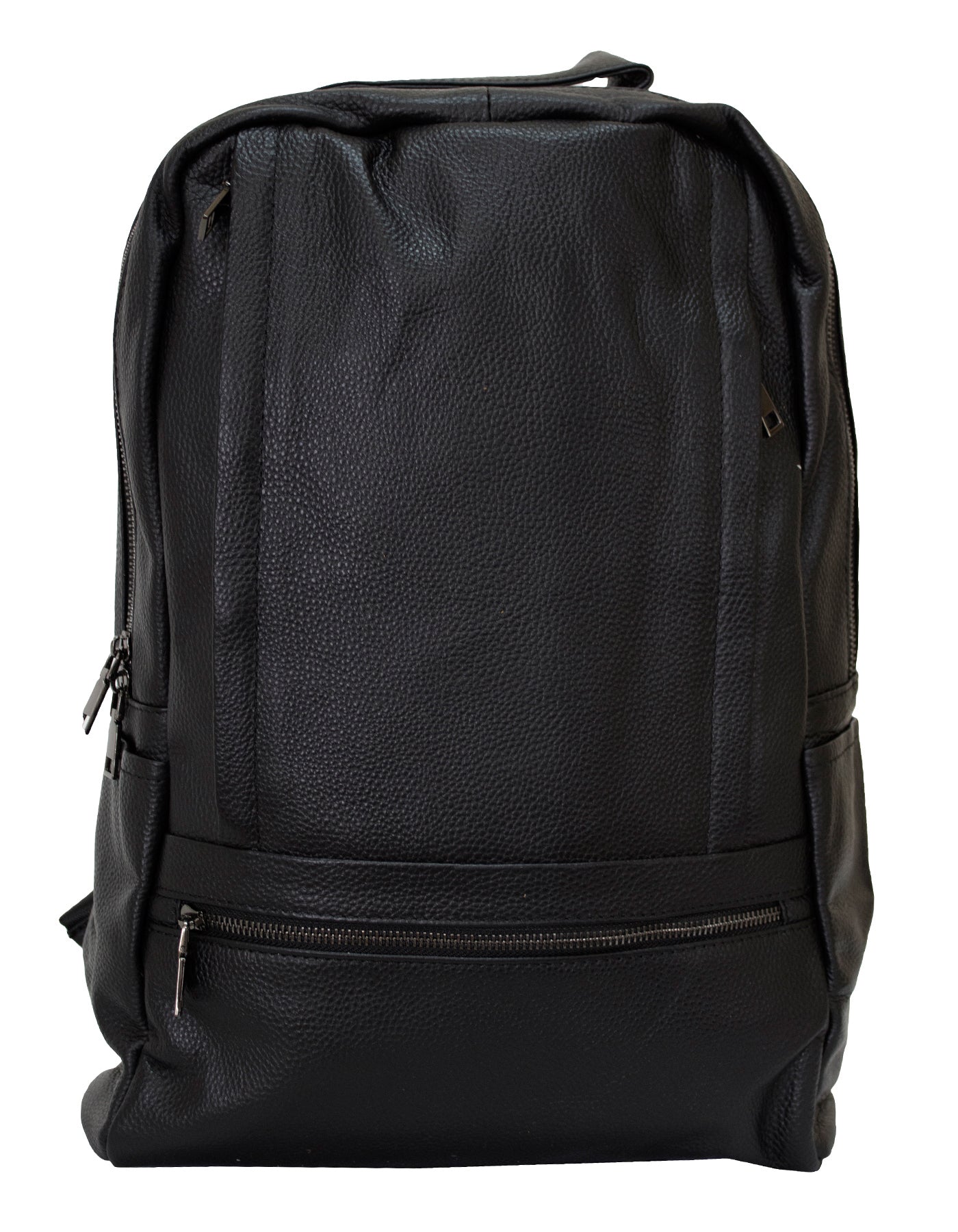 Fino 881 Full Grain Genuine Leather Multi-Pocket Backpack