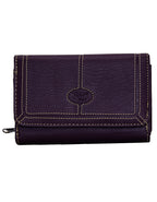 Fino 916-093 Faux Leather Neatly Stitched Designed Card Holder Purse