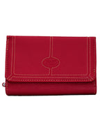 Fino 916-093 Faux Leather Neatly Stitched Designed Card Holder Purse