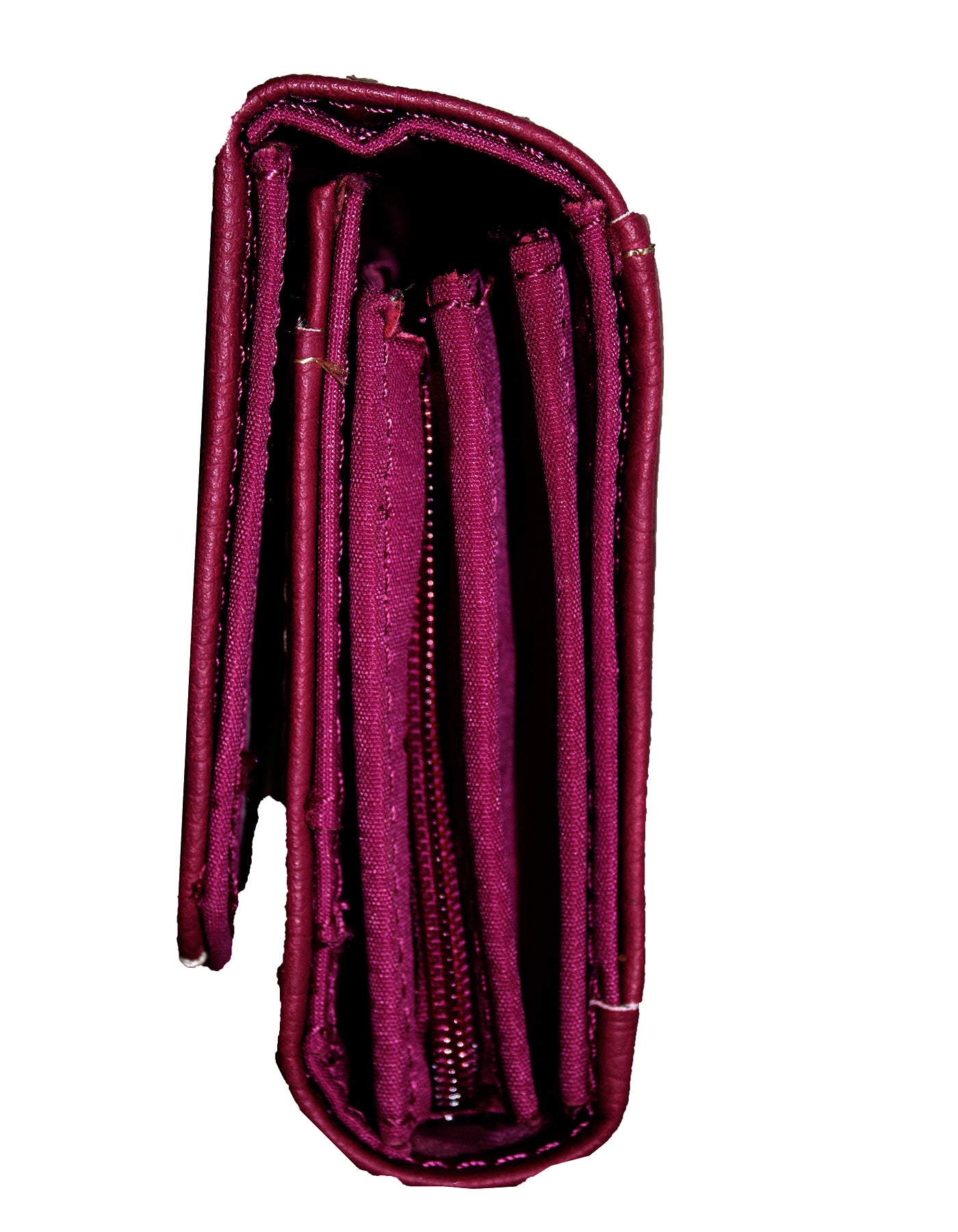 Fino 916-093 Faux Leather Neatly Stitched Designed Card Holder Purse