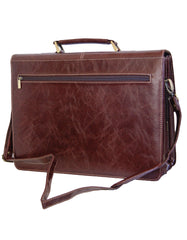 Fino 9201B Faux Leather 15" Laptop Briefcase - Brown