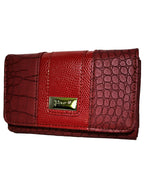 Fino 975-093 Faux Leather Croc Design Card Holder Organiser Purse