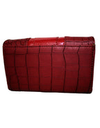 Fino 975-093 Faux Leather Croc Design Card Holder Organiser Purse