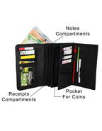 Fino 993-093 Faux Fine Pebbled Leather Card Holder Organiser Purse