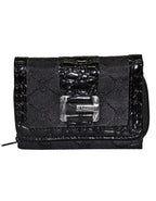 Fino A04-2015 Classic Design Compact Canvas & Faux Leather Purse