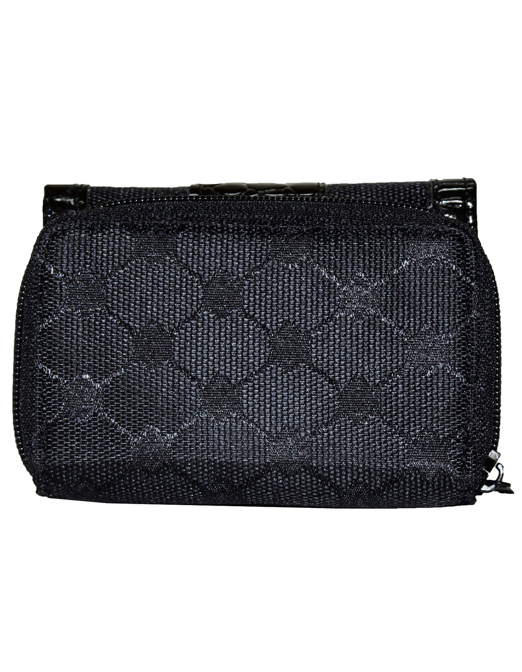 Fino A04-2015 Classic Design Compact Canvas & Faux Leather Purse