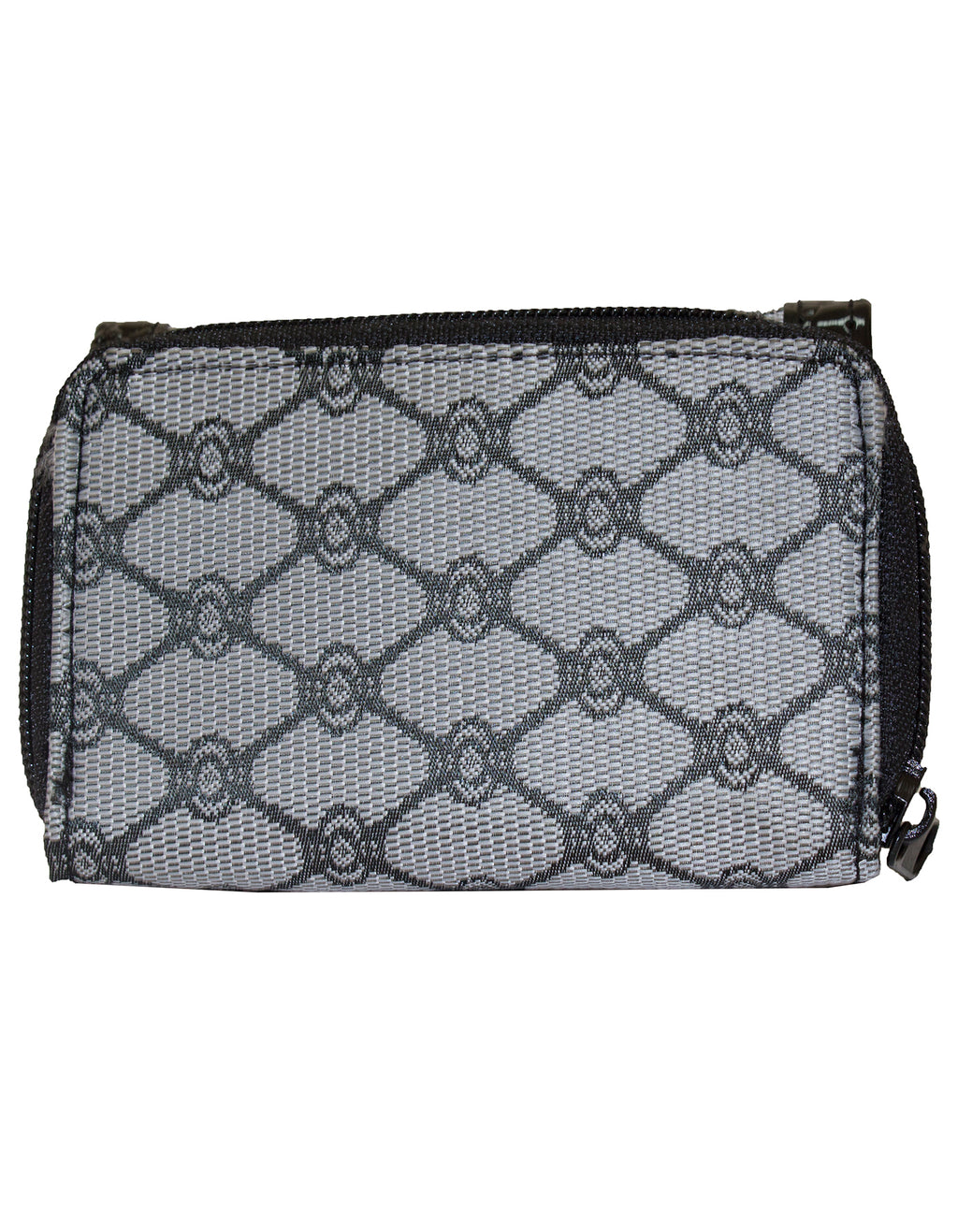 Fino A04-2015 Classic Design Compact Canvas & Faux Leather Purse