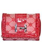 Fino A04-2015 Classic Design Compact Canvas & Faux Leather Purse