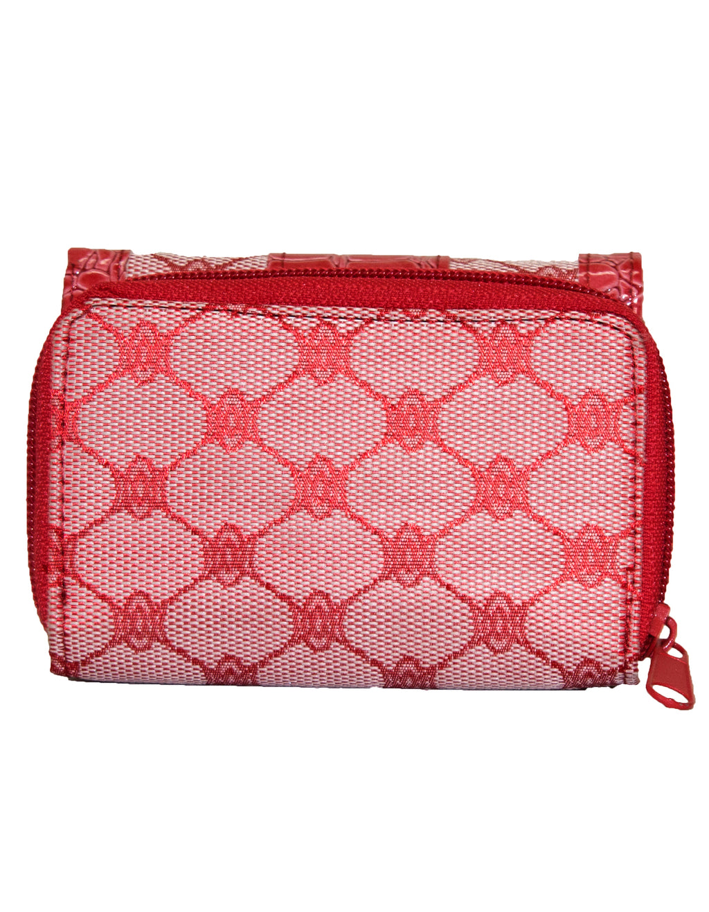 Fino A04-2015 Classic Design Compact Canvas & Faux Leather Purse