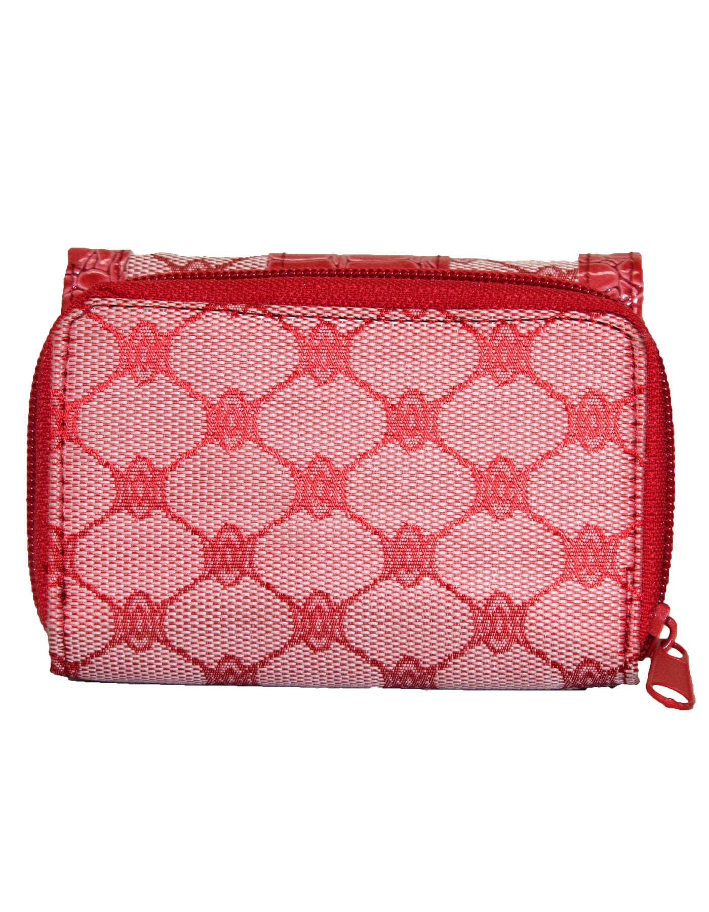 Fino A04-2015 Classic Design Compact Canvas & Faux Leather Purse