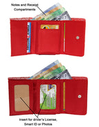 Fino A04-2015 Classic Design Compact Canvas & Faux Leather Purse