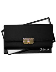 Fino 751362 Tri-Fold Faux Leather Purse with Cellphone Pouch & Box