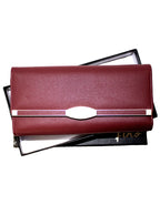 Fino 751371 Tri-Fold Faux Leather Purse with Cellphone Pouch & Box