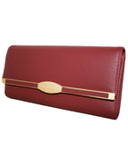 Fino 751371 Tri-Fold Faux Leather Purse with Cellphone Pouch & Box