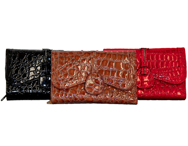 Fino B-093 Croc Faux Leather Christmas Purses Gift Set
