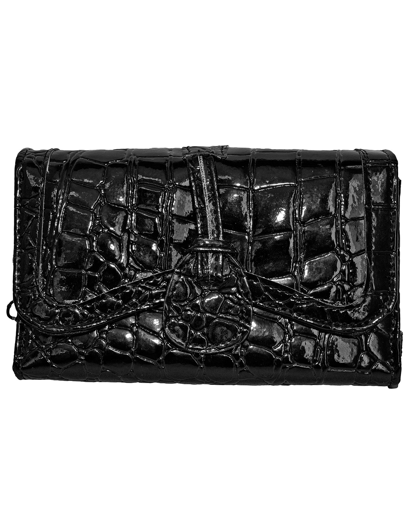 Fino B-093 Croc Texture Faux Leather Card Holder Organiser Purse