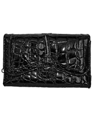 Fino B-093 Croc Texture Faux Leather Card Holder Organiser Purse