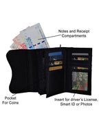 Fino B-093 Croc Texture Faux Leather Card Holder Organiser Purse