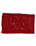 Fino B-093 Croc Texture Faux Leather Card Holder Organiser Purse