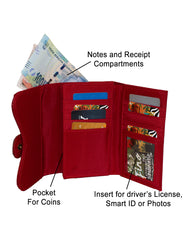 Fino B-093 Croc Texture Faux Leather Card Holder Organiser Purse
