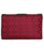 Fino B090-093 Classic Faux Leather Card Holder Organiser Purse with Ostrich Edged Design