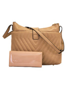 Fino BK-111+A59 Faux Leather Fashionable Handbag with Purse Set