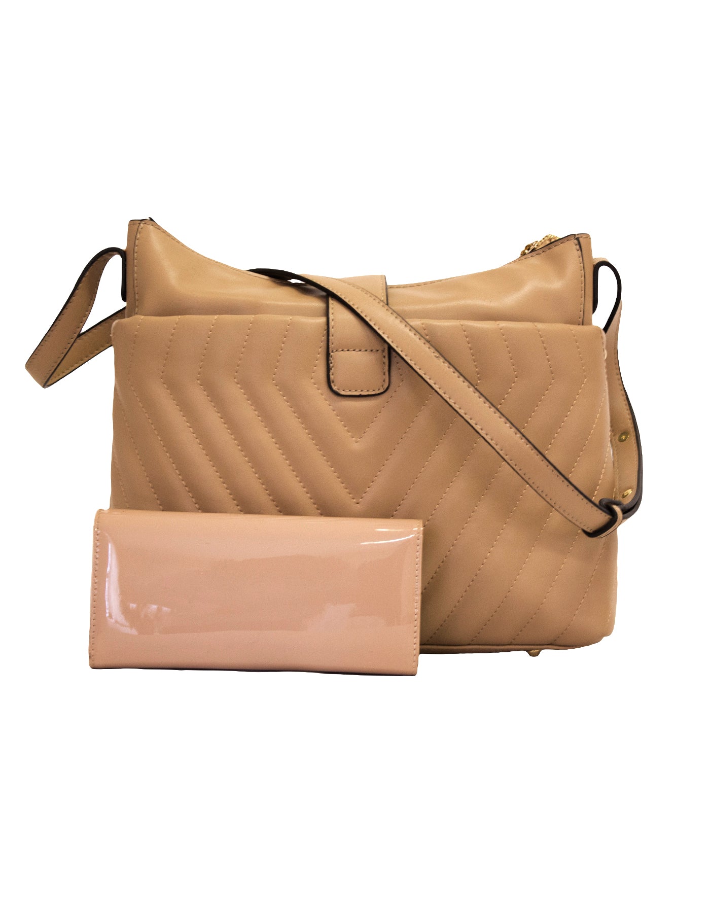 Fino BK-111+A59 Faux Leather Fashionable Handbag with Purse Set