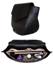 Fino BK-127+1812-765 Faux Leather Trapeze Handbag with Purse Set