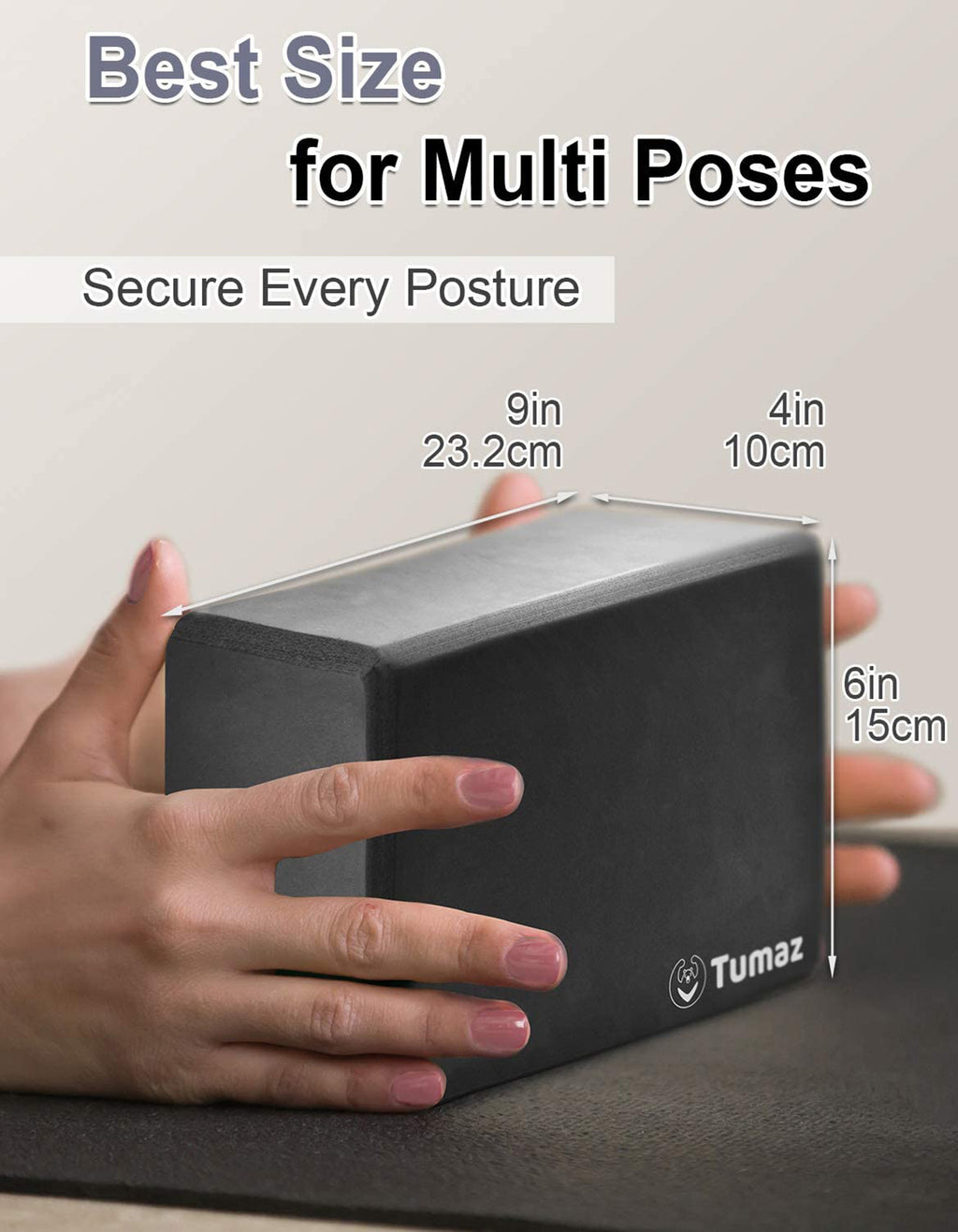 Tumaz Care BS023 Premium High Density/Lightweight Yoga EVA Foam Block Set