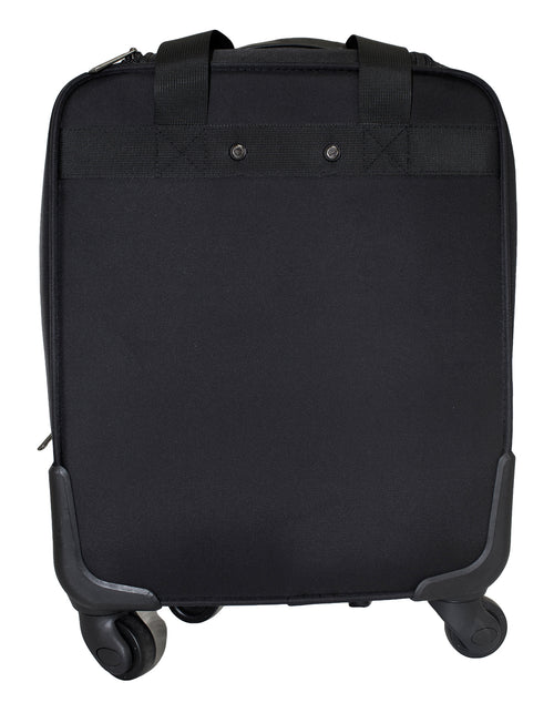 Fino BSXB Wheeled Nylon 14" Executive Pilot Case On 4 Wheels - Black