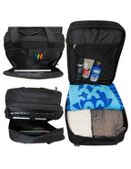 Fino BSXB Wheeled Nylon 14" Executive Pilot Case On 4 Wheels - Black