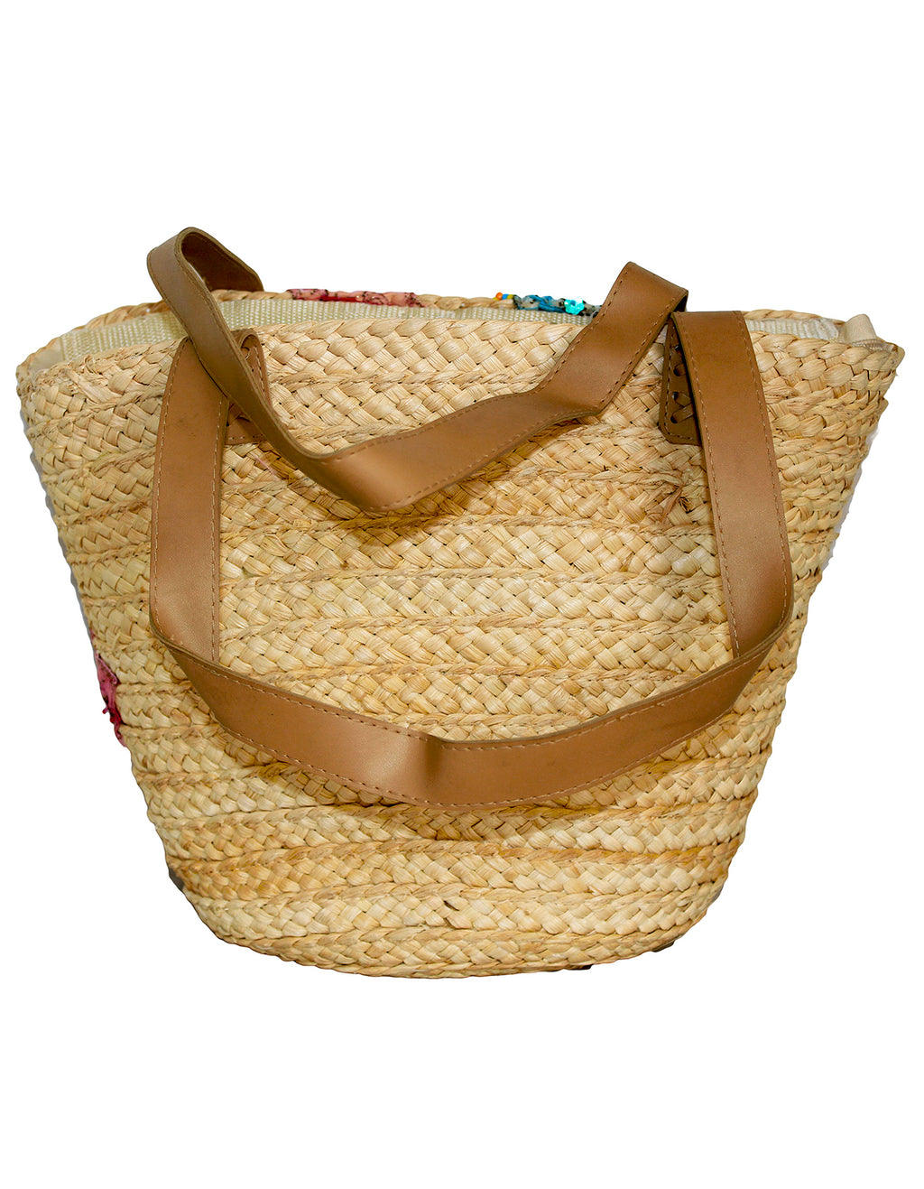 Fino CJK-05066 Exotic Straw Tote Beach Bag
