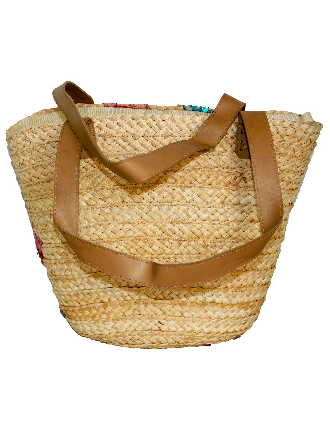 Fino CJK-05066 Exotic Straw Tote Beach Bag