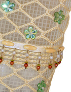 Fino CJK-05074 Straw Beach Bag with Wooden Handles